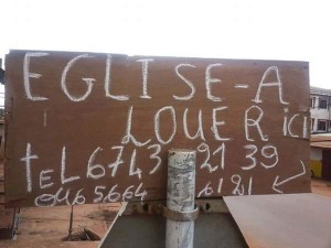 eglise &agrave; louer